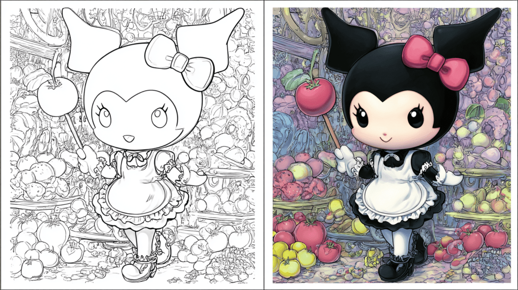 Kuromi Coloring