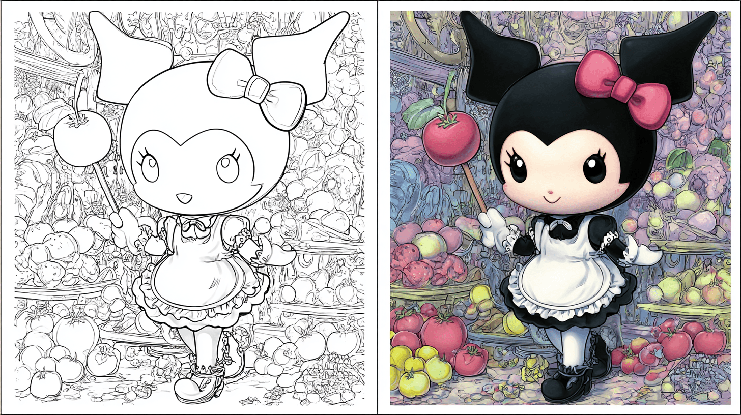 Kuromi Coloring