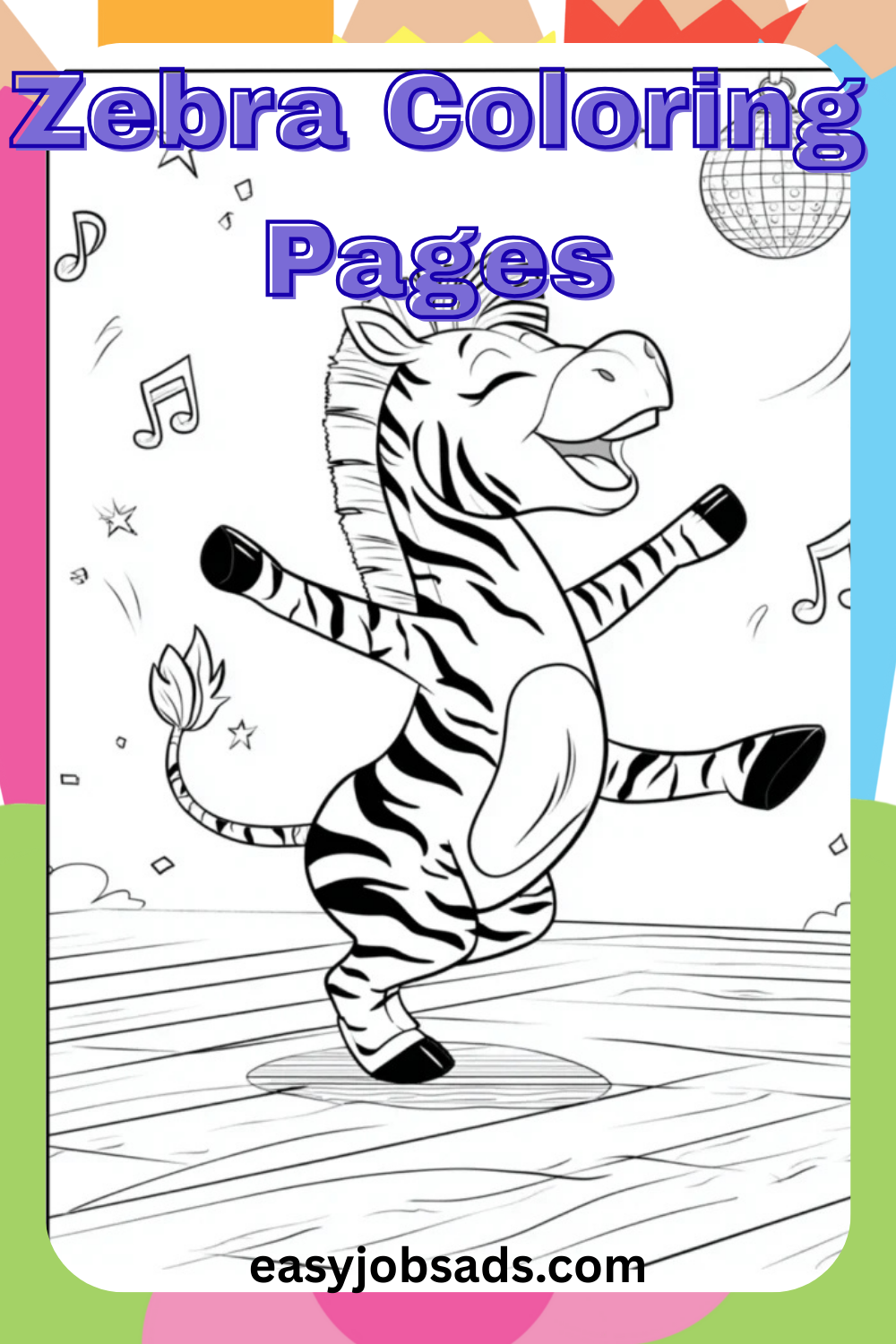 Zebra Coloring Pages
